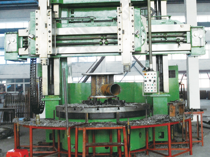 Large double column vertical lathe